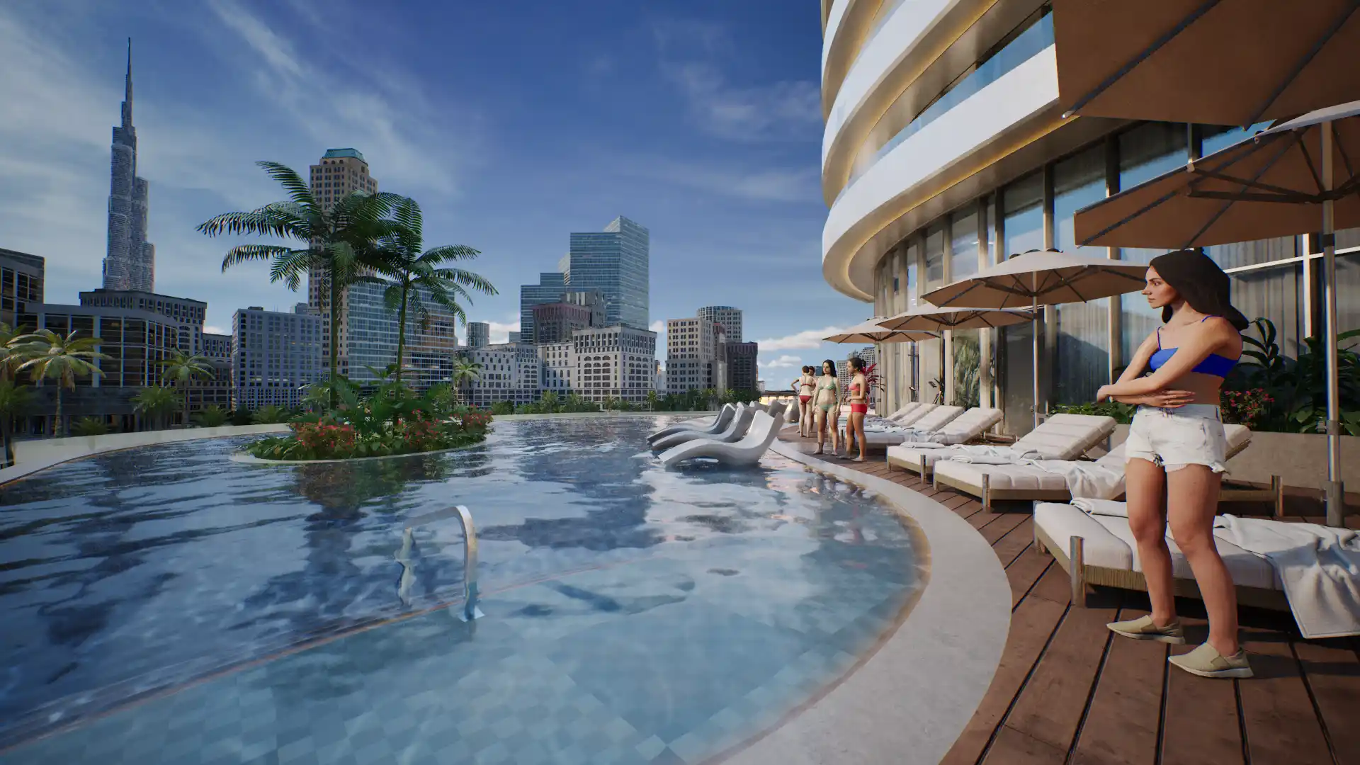 Damac Crown - Dusk View